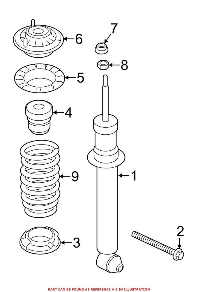 BMW Coil Spring - Rear 33536794653